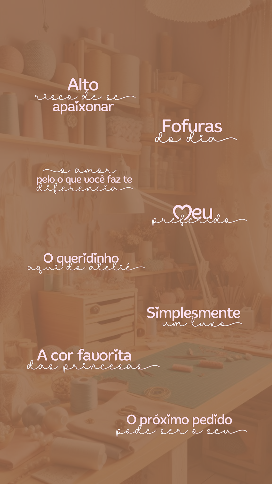 Exemplo de figurinhas para stories - post novo e produzindo